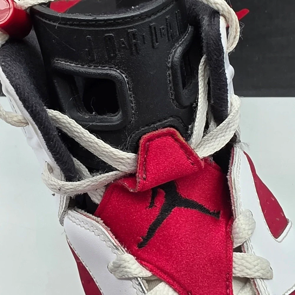 Jordan Air Jordan 6 Retro Carmine Mens 12 White Red Streetwear Sporty Retro Vibe
